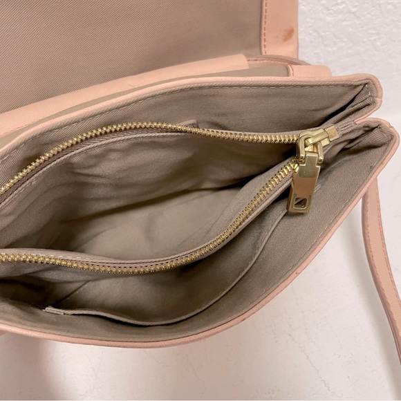 J.Crew Sophie Soft Lambskin Leather Crossbody Bag in Light Blush w/ “K” monogram - Picture 12 of 14